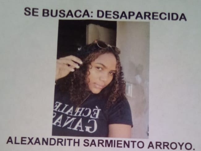 Alexandrith Sarmiento Arroyo, de 15 años, desapareció desde el pasado viernes. Foto: Cortesía