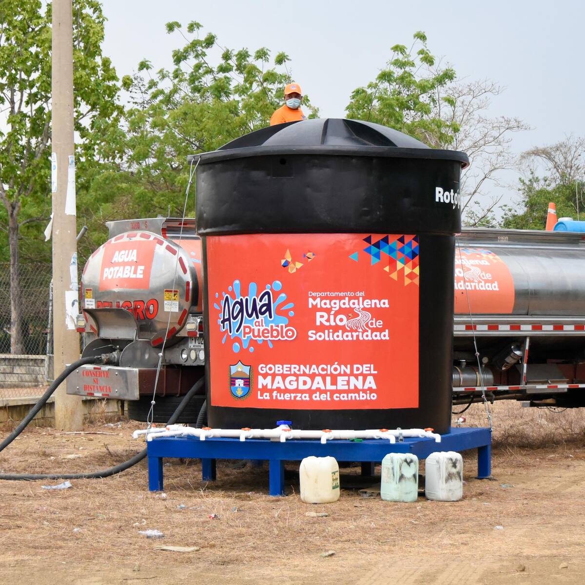 Gobernación del Magdalena instauró denuncia penal por el robo de un tanque de agua