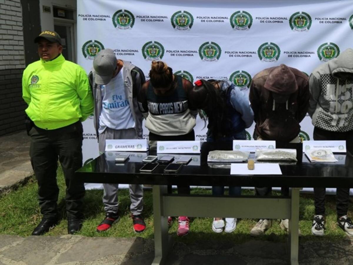 Desarticulan banda que comercializaba droga cerca de planteles educativos en Sogamoso