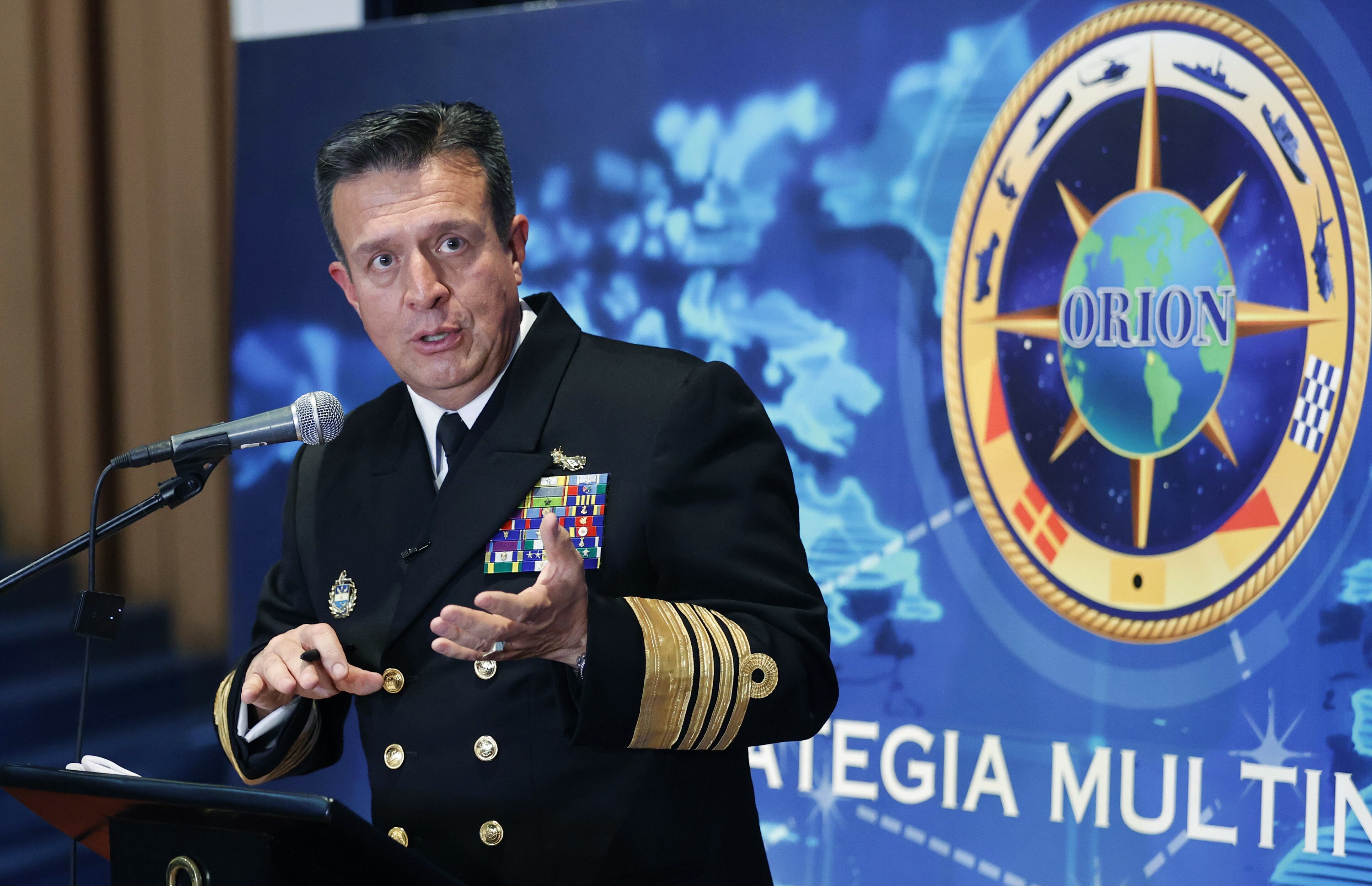 El almirante Francisco Hernando Cubides Granados. EFE / Mauricio Dueñas Castañeda