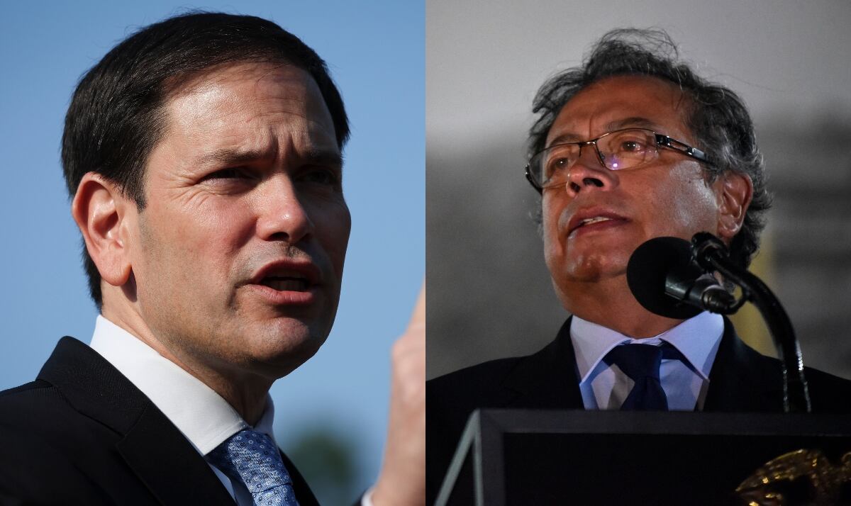 Marco Rubio y Gustavo Petro. Foto: Getty Images