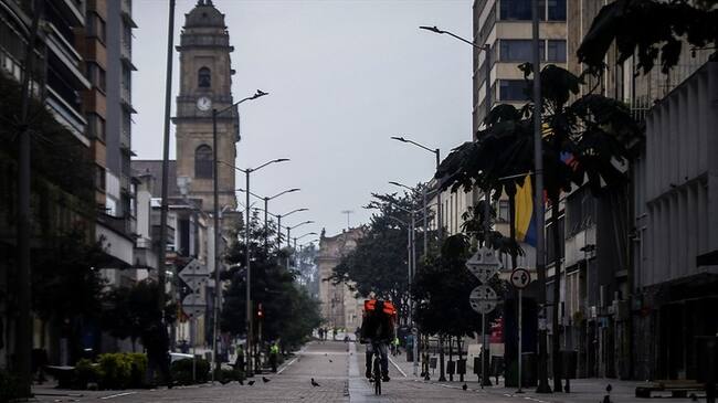 Bogotá en aislamiento preventivo . Foto: Colprensa
