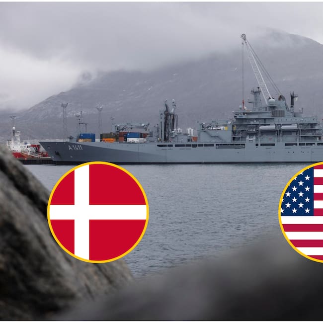 Dinamarca convocó al encargado de negocios de Estados Unidos por intento de influir en Groenlandia. Foto: Getty Images.