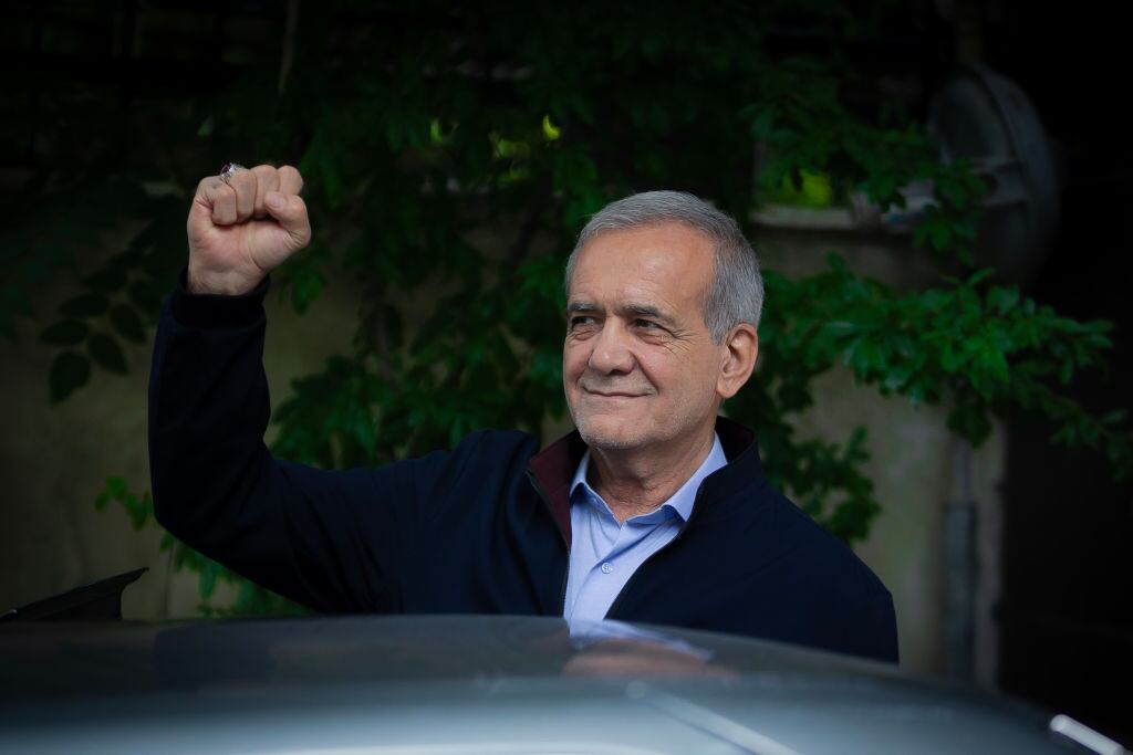 Masoud Pezeshkian. (Photo by Hossein Sepahvand/Office of the Iranian President via Getty Images)