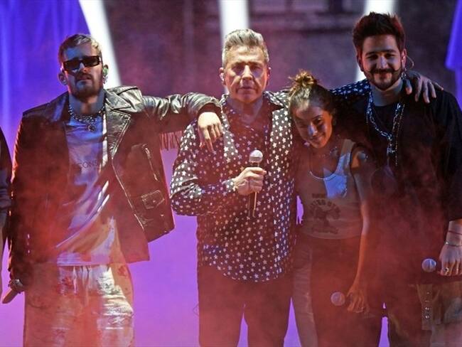 Familia Montaner se presenta en Premio Lo Nuesto, Miami 2021. Foto: Getty Images/Rodrigo Varela