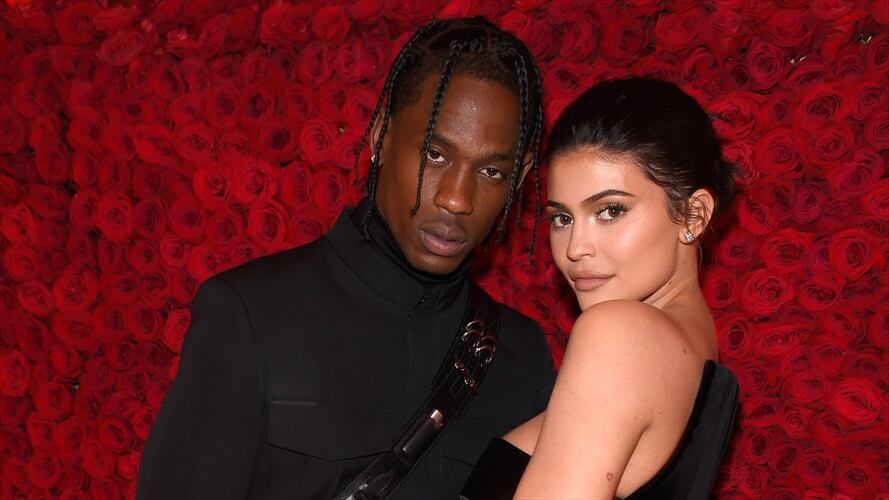 Kylie Jenner y Travis Scott. Foto: Getty Images