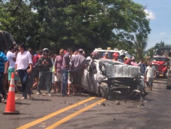 Grave accidente de tránsito deja cinco muertos en Córdoba. Foto: Cortesía