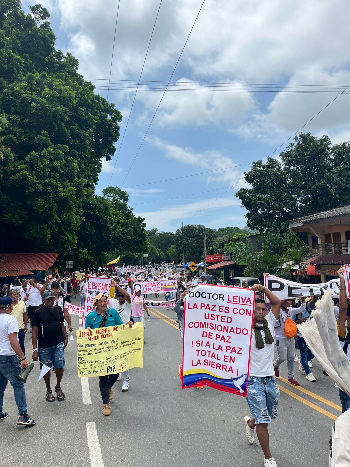 Paro en la Troncal del Caribe. Foto: Suministrada.