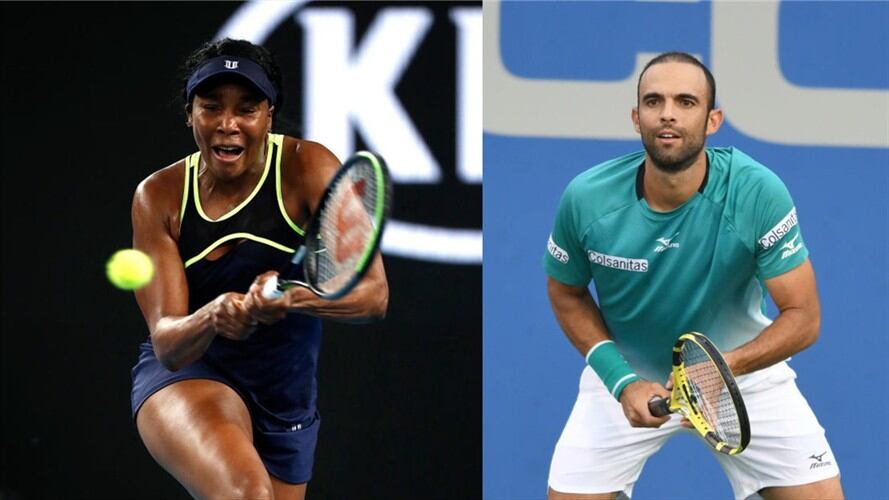 El colombiano Juan Sebastián Cabal estará compitiendo en el torneo de dobles mixtos del Abierto de Australia con la estadounidense Venus William. Foto: Getty Images
