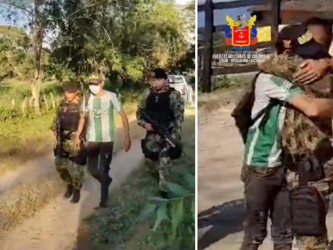 Gaula Militar libera a ciudadano secuestrado en el Magdalena. Foto: Fuerzas Militares de Colombia .