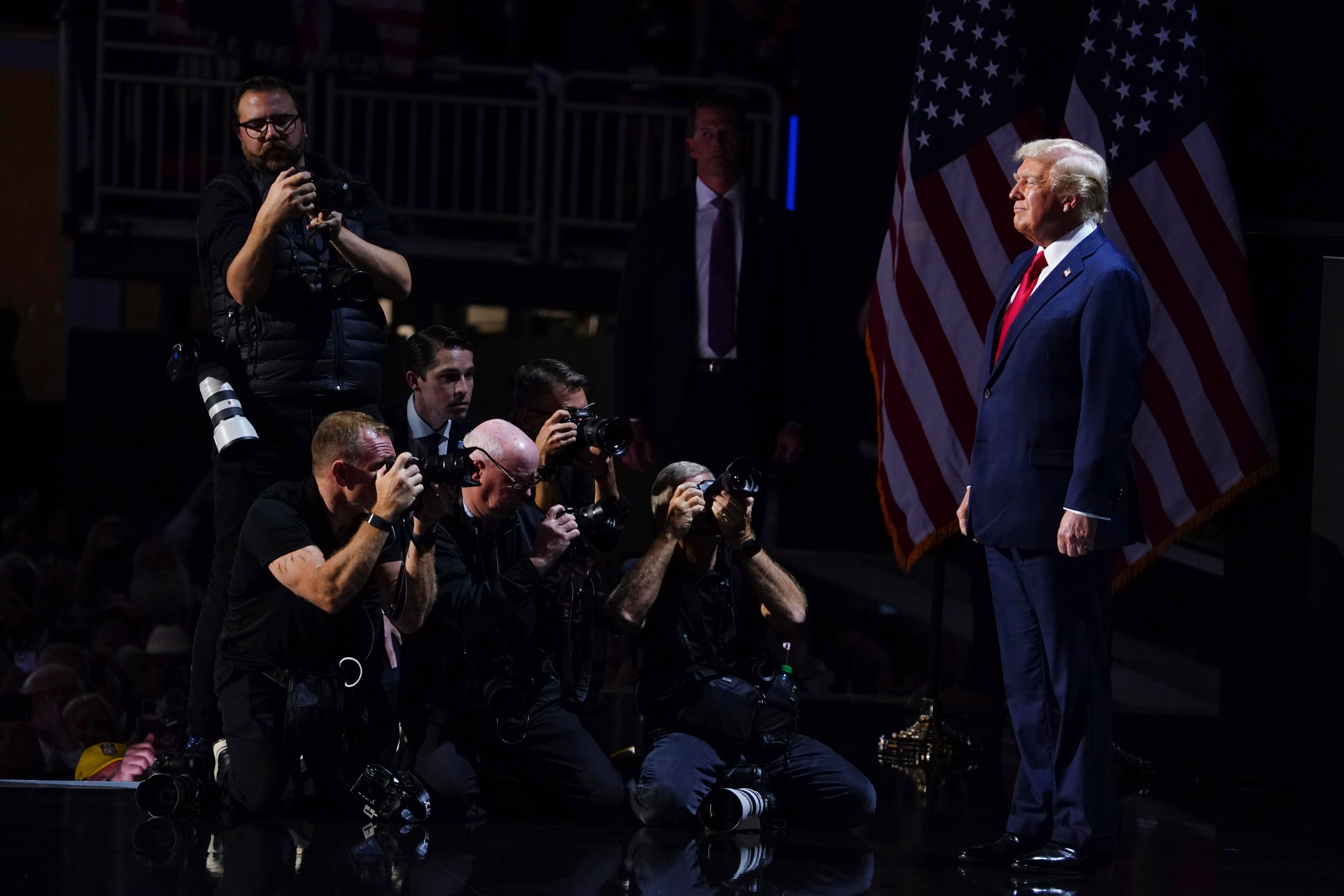 El expresidente estadounidense Donald J. Trump. Foto: EFE/EPA/SHAWN THEW