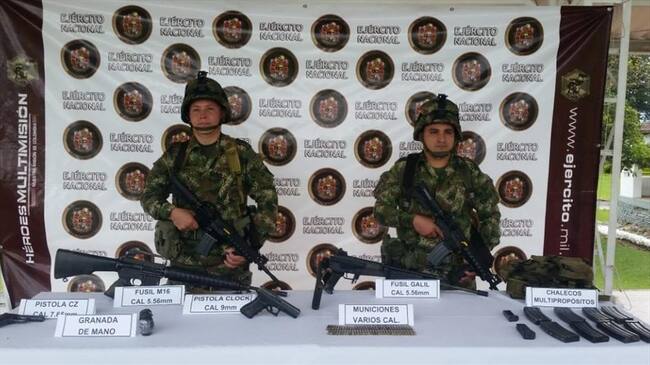 Combates dejan un disidente de las Farc muerto y otro capturado en Cauca. Foto: