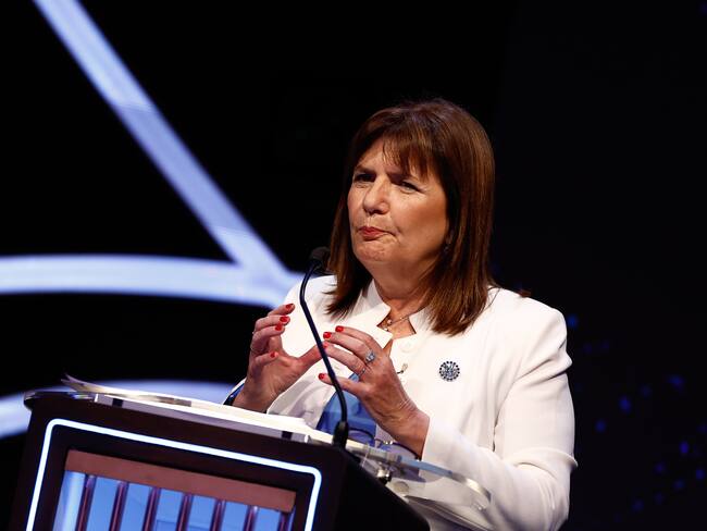 Patricia Bullrich, candidata a Presidente de Argentina por Juntos por el Cambio. Foto: EFE/Tomás Cuesta /POO