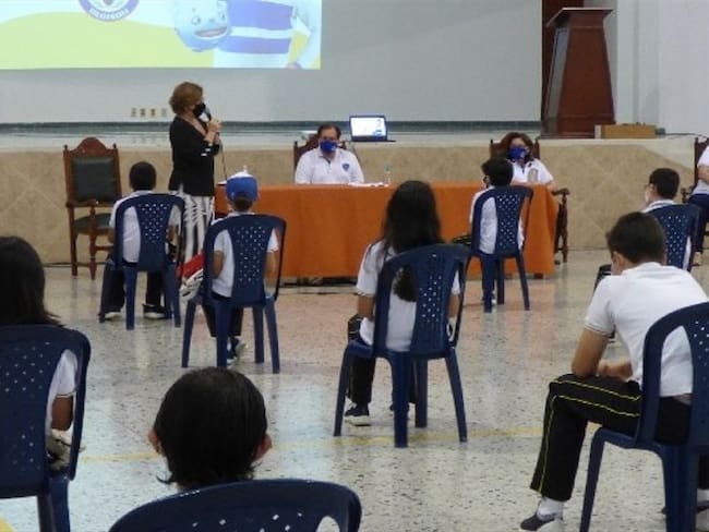 Colegios alternancia . Foto: Alcaldía de Bucaramanga