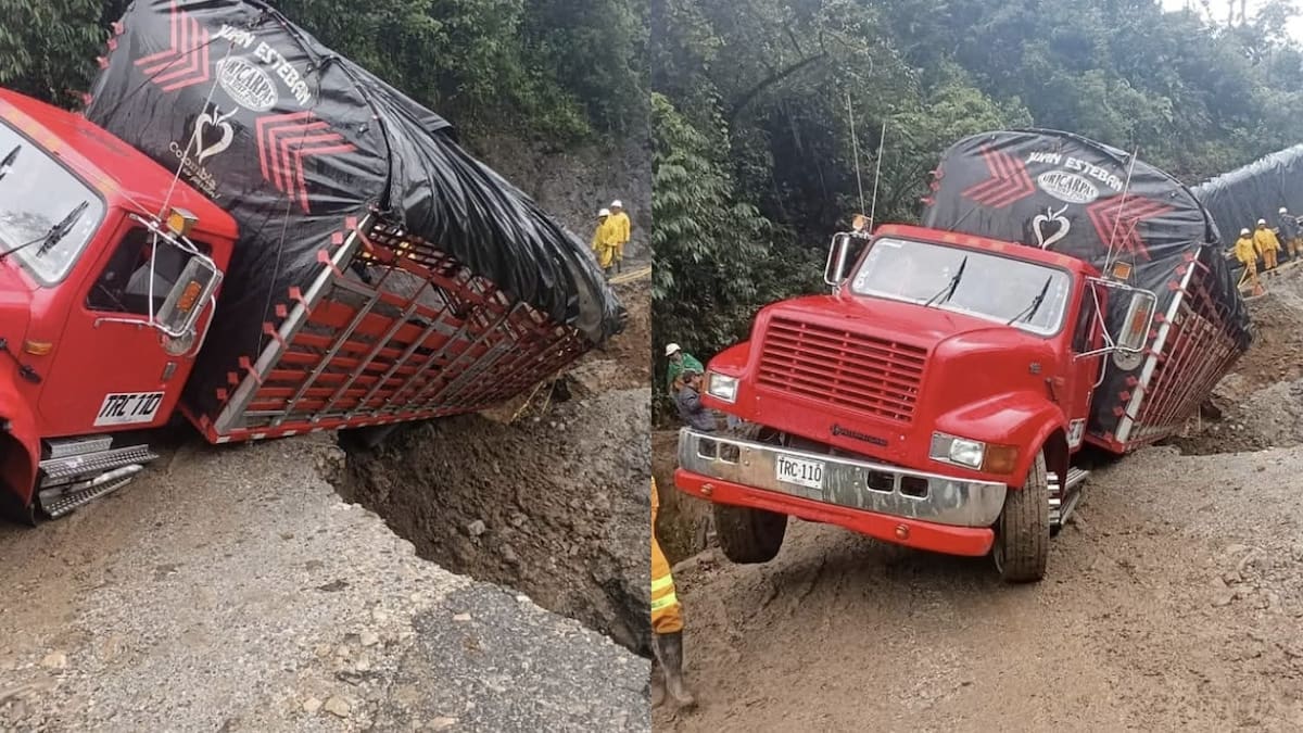 Afectaciones en la vía La Soberanía por intensas lluvias durante el fin de semana