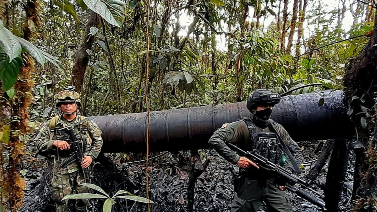Destruyen 52 refinerías ilegales instaladas por disidencias de las Farc en Nariño