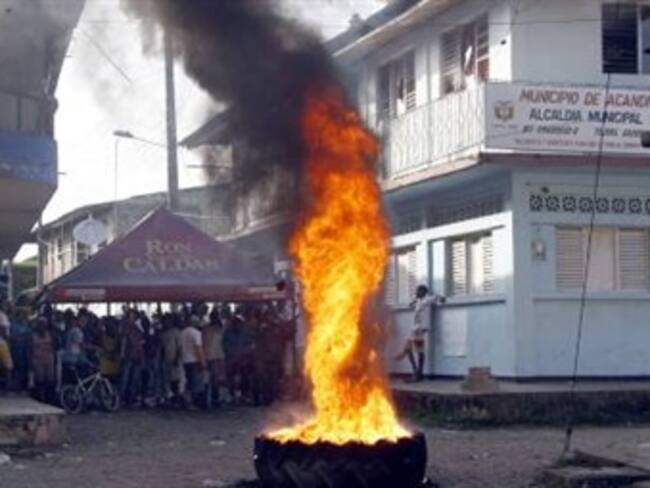 Tensión en protestas adelantadas en Acandí y Capurganá en Chocó