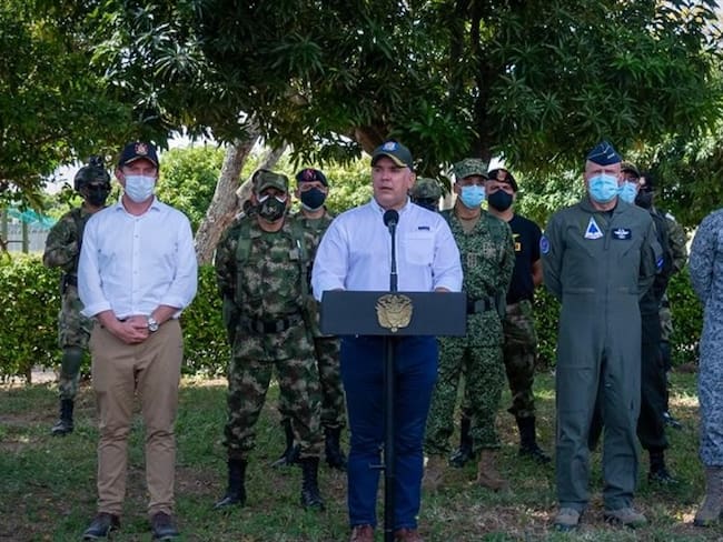 El presidente de la República visitó a las Fuerzas Militares y de Policía que están desplegadas en todo el territorio nacional. Foto: Presidencia Colombia
