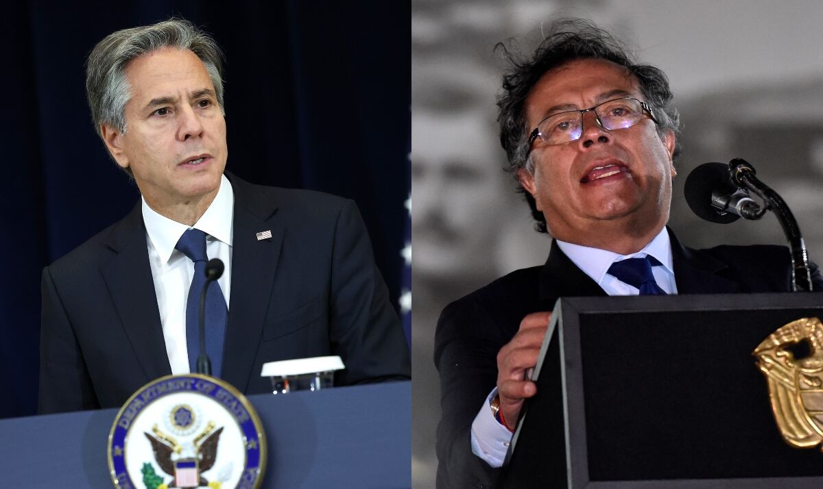 Antony Blinken y Gustavo Petro. Foto: Getty Images.