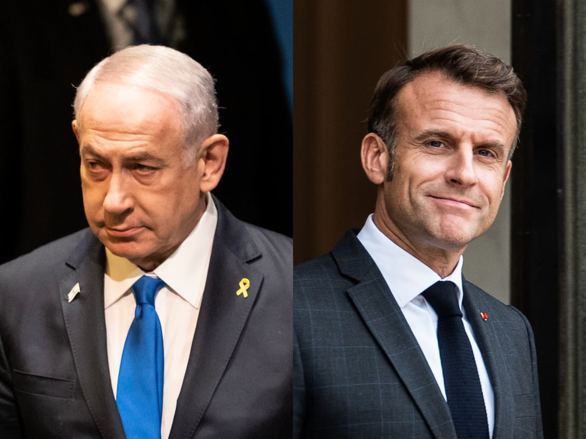 Netanyahu arremetió contra Macron por pedir el embargo de armas a Israel