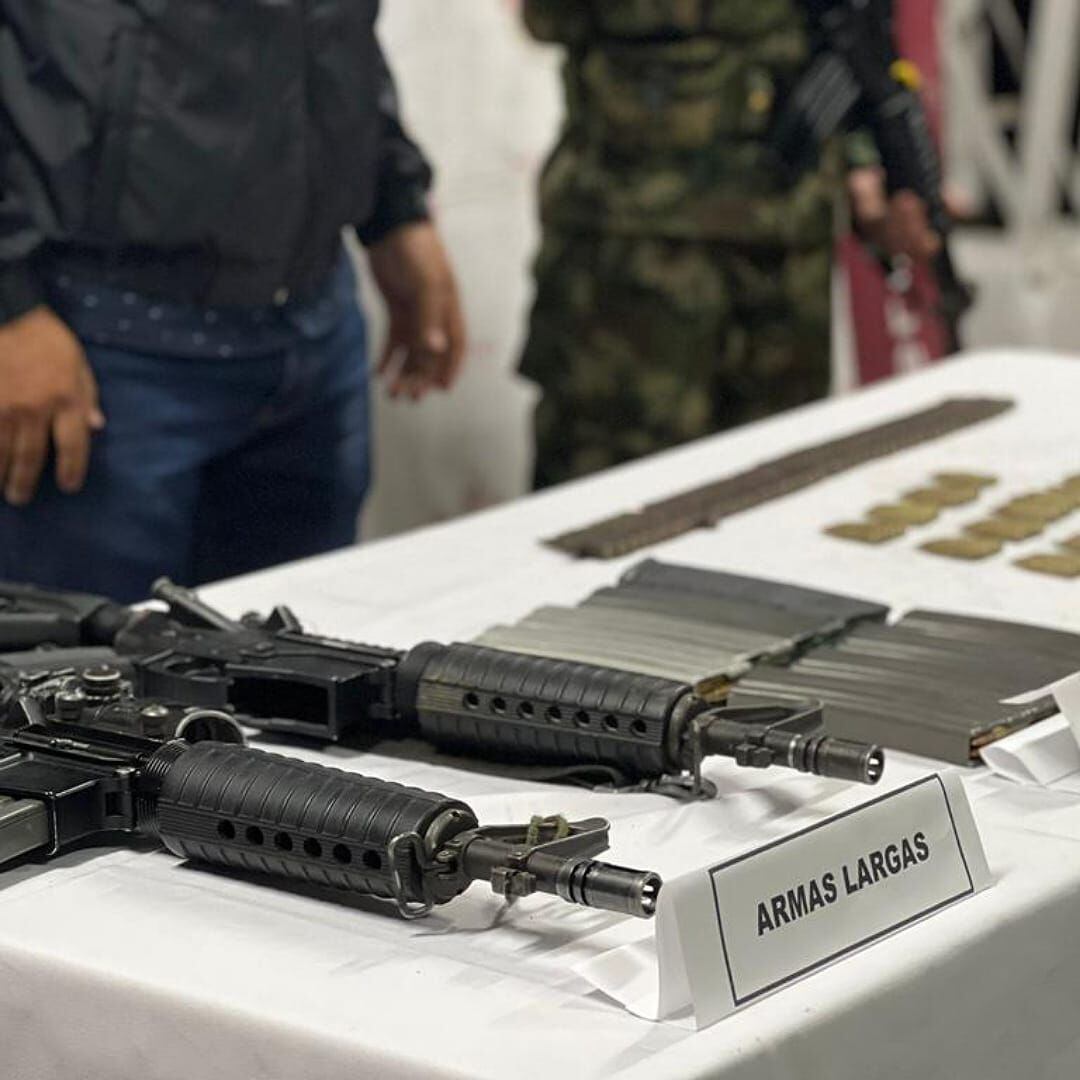 La Fuerza Pública también incautó material de intendencia. Crédito: Ejército Nacional.