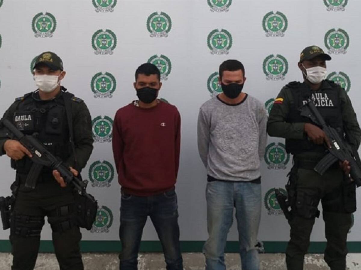 Capturados dos presuntos integrantes de "Los Pelusos" en Norte de Santander.