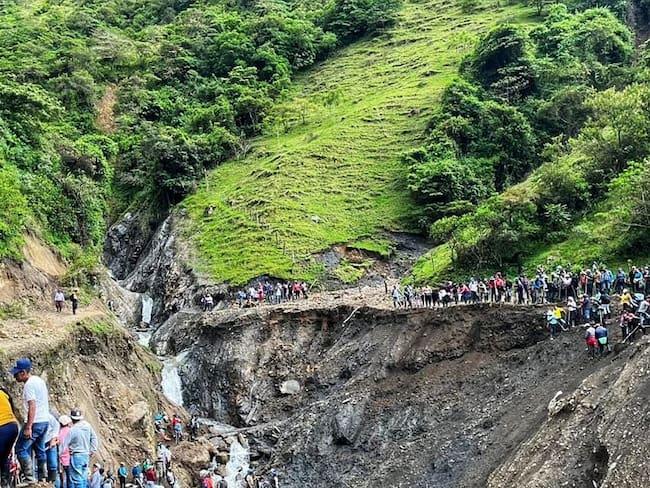 La emergencia mantiene incomunicadas a más de 30 mil personas en el sur del Cauca. | Crédito: Resguardo Ríoblanco Sotará.