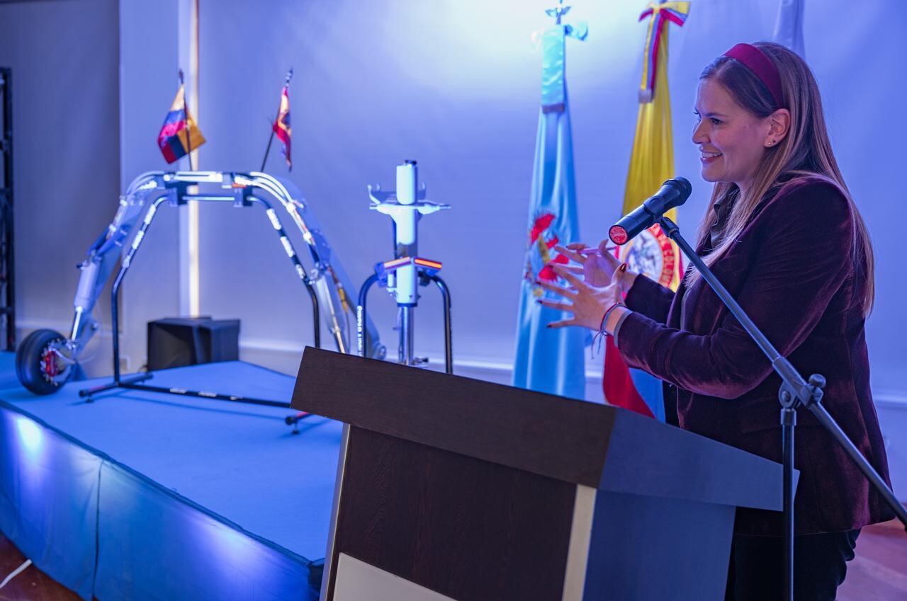 La viceministra de Veteranos del el Grupo Social y Empresarial de la Defensa (GSED), Ana Catalina Cano Londoño.