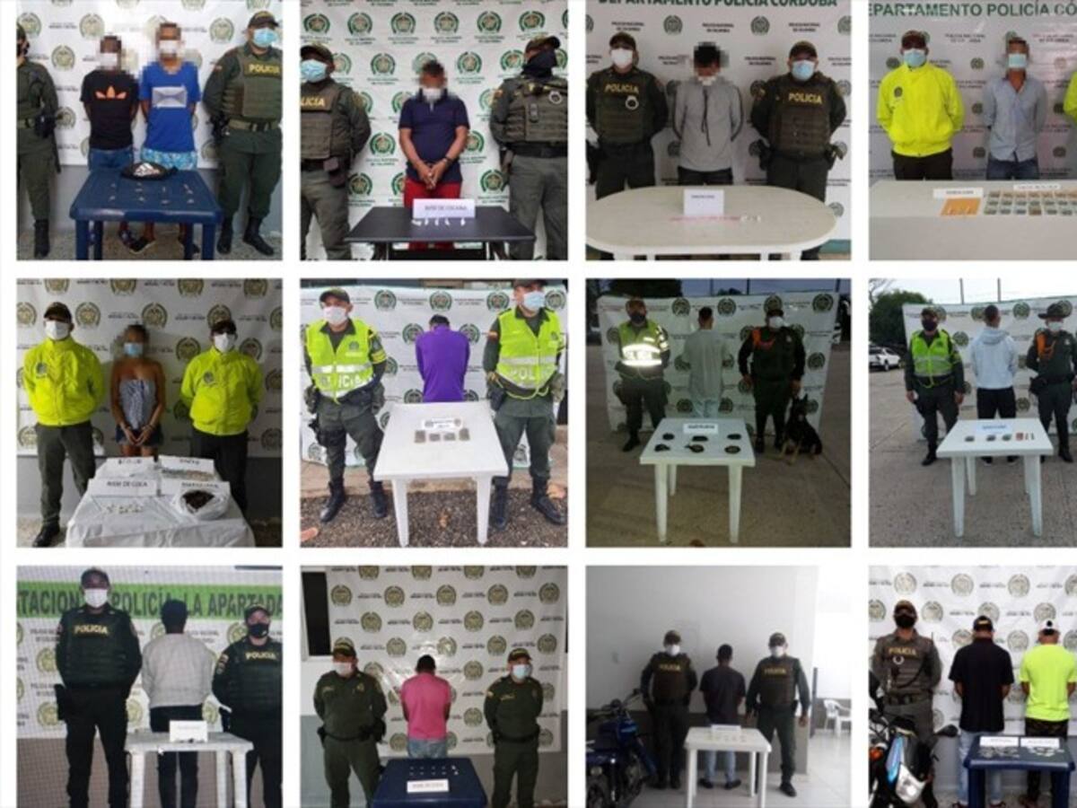 Capturan a 17 personas por tráfico de estupefacientes en Córdoba