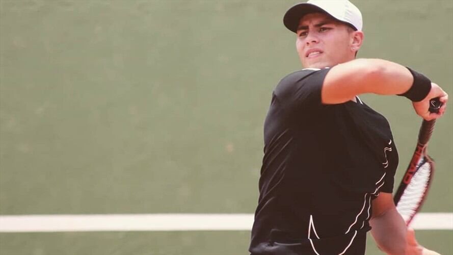 Mateo Gómez. Foto: Twitter @MateoGomezTenis