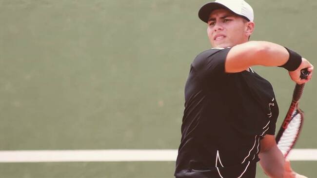 Mateo Gómez. Foto: Twitter @MateoGomezTenis