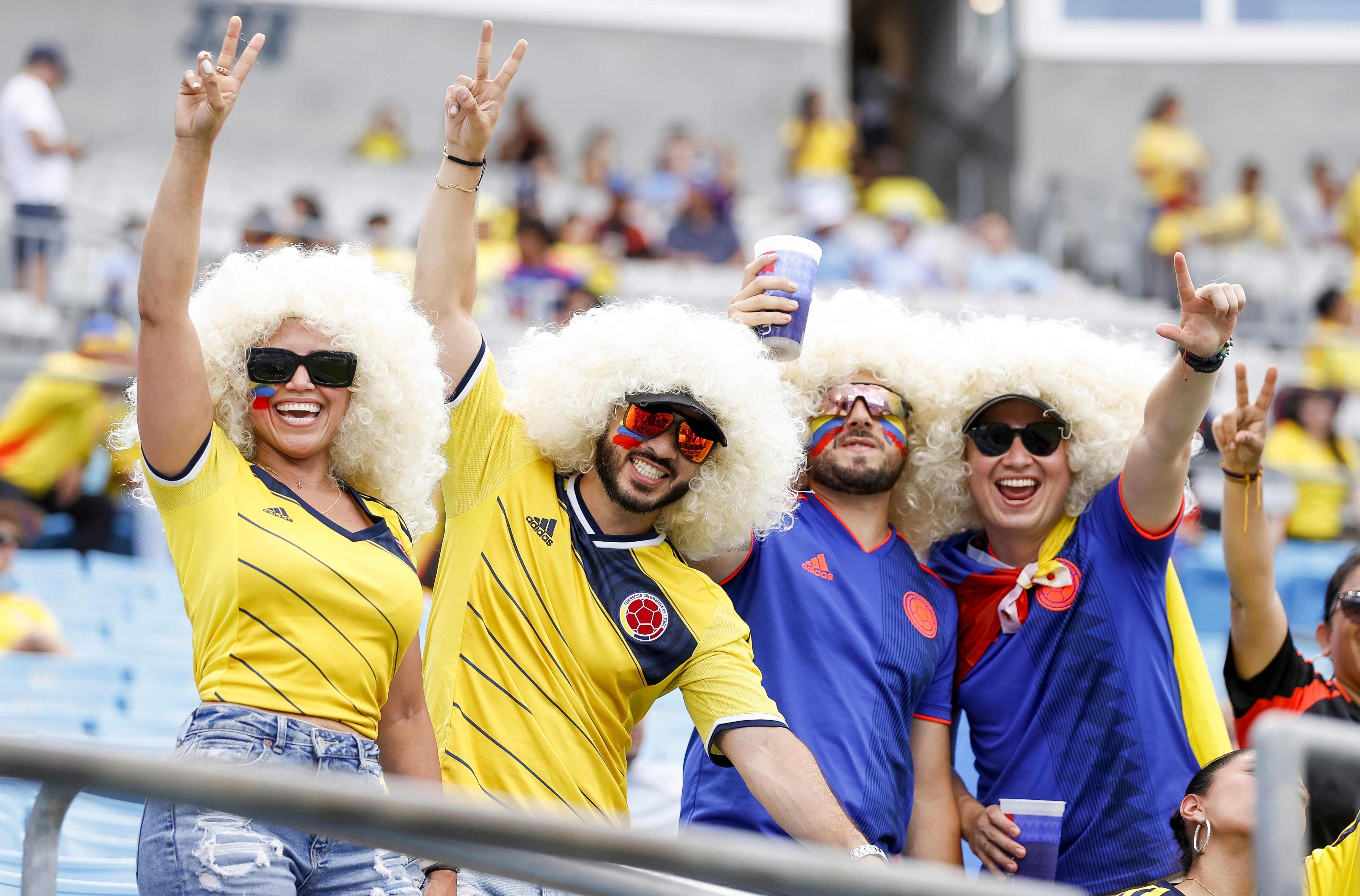 Fans gather in the stands before the start of the CONMEBOL Copa America 2024 semi-finals match between Uruguay and Colombia in Charlotte, North Carolina, USA, 10 July 2024. EFE/EPA/BRIAN WESTERHOLT