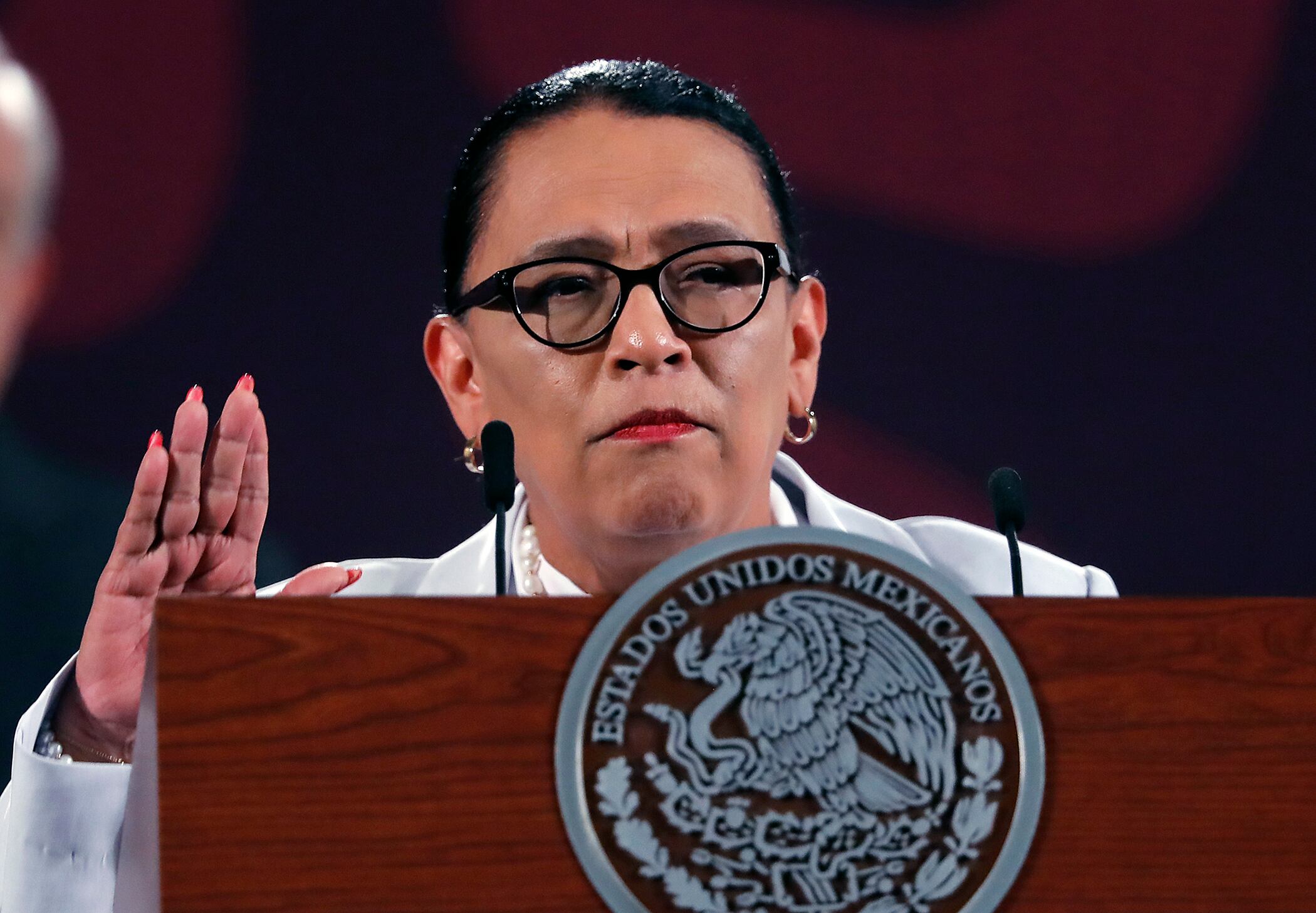 Secretaría de Seguridad y Protección Ciudadana (SSPC), Rosa Icela Rodríguez. EFE/Mario Guzmán