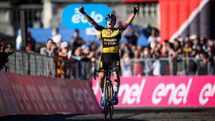 Primoz Roglic, ciclista esloveno . Crédito: Getty Images/ Nicolò Campo
