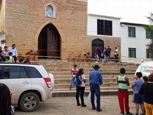 Declaran profanado el templo del corregimiento de Cite por crimen de menor de tres años. Foto: Policía Nacional