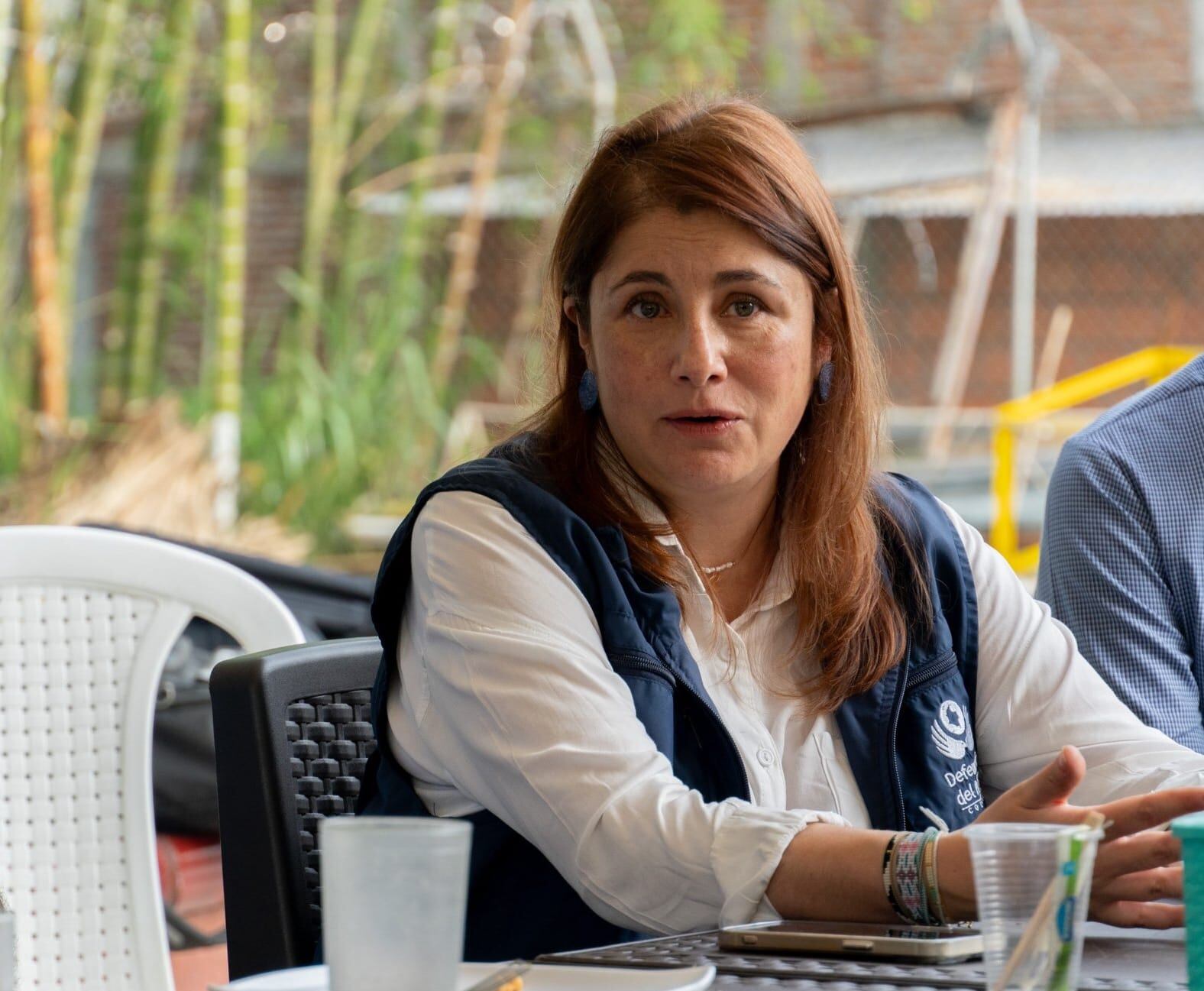 Iris Marín, defensora Nacional del Pueblo. Créditos: Defensoría Nacional del Pueblo.