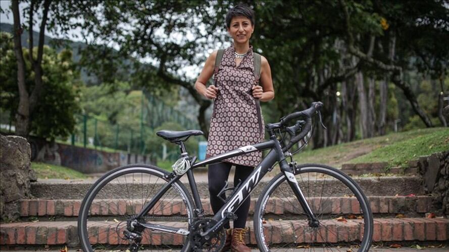La colombiana que llevó la ciclovía a Sudáfrica. Foto: Agencia Anadolu