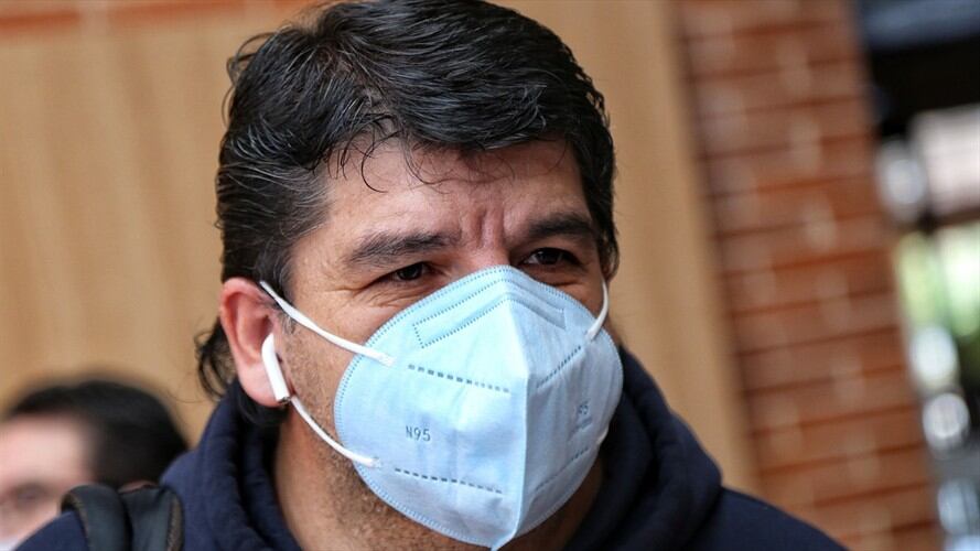 Nelson Alarcón, directivo de Fecode y líder del Comité Nacional del Paro. Foto: Colprensa - Camila Díaz