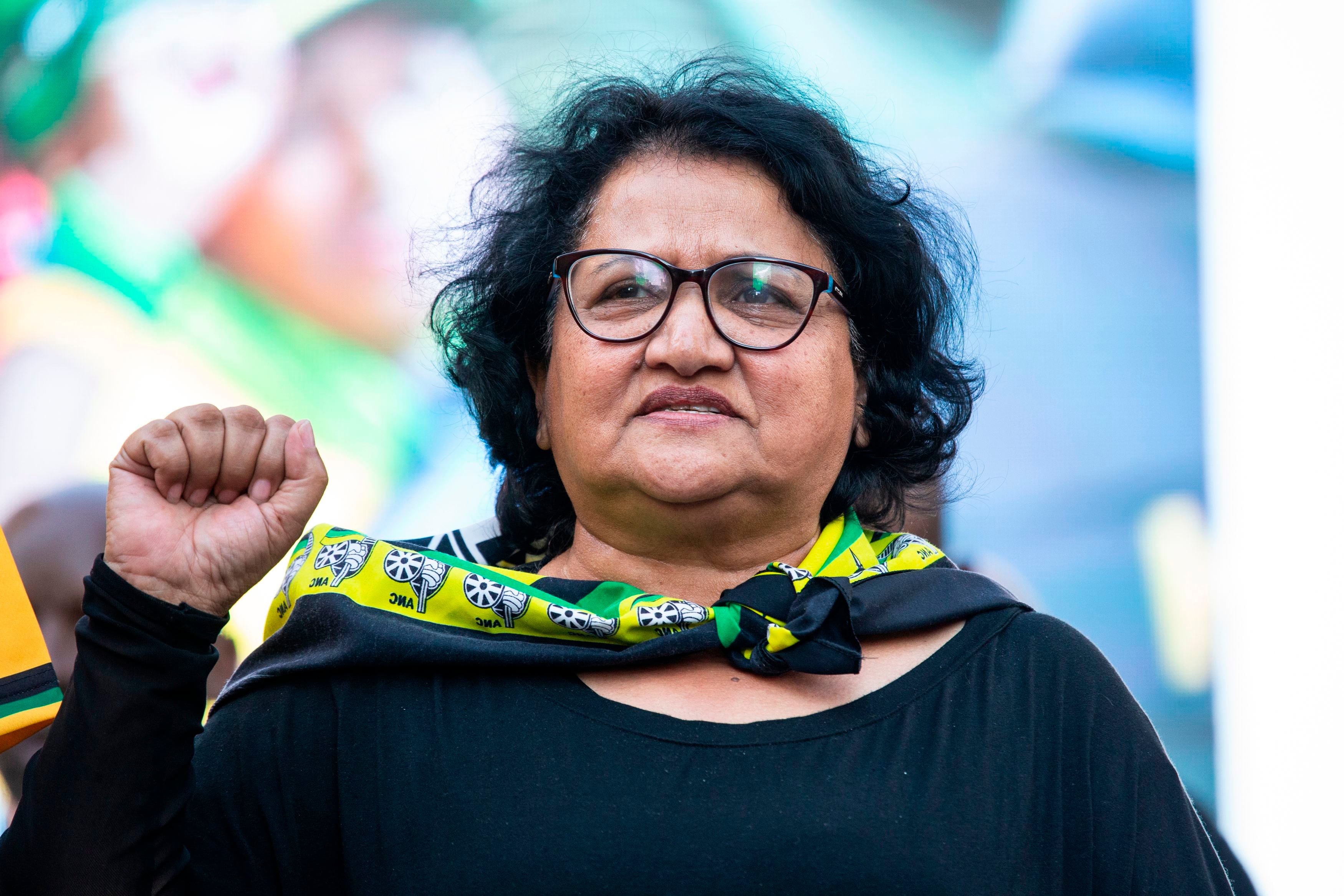 Jessie Duarte, política sudafricana y vicesecretaria general del Congreso Nacional Africano. (Photo by WIKUS DE WET / AFP)        (Photo WIKUS DE WET/AFP via Getty Images)