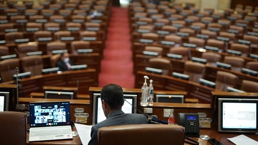 No es la primera vez que esto ocurre en medio de la sesiones virtuales. Foto: Colprensa.