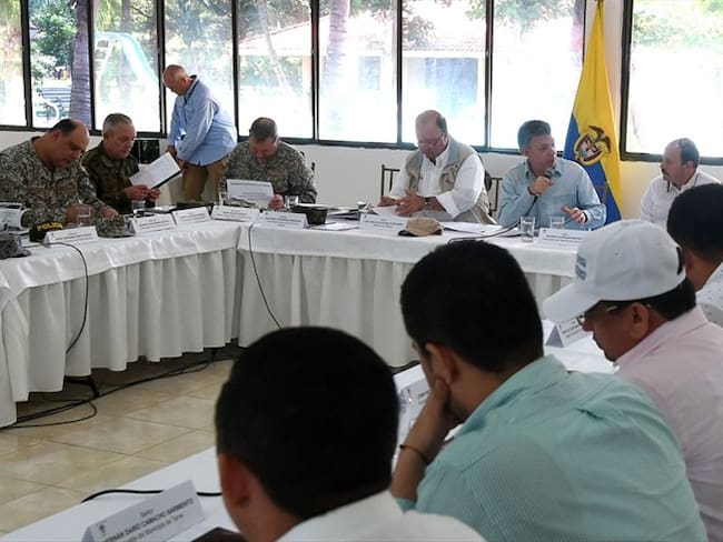 Consejo de seguridad en Arauca. Foto: Ministerio de Defensa