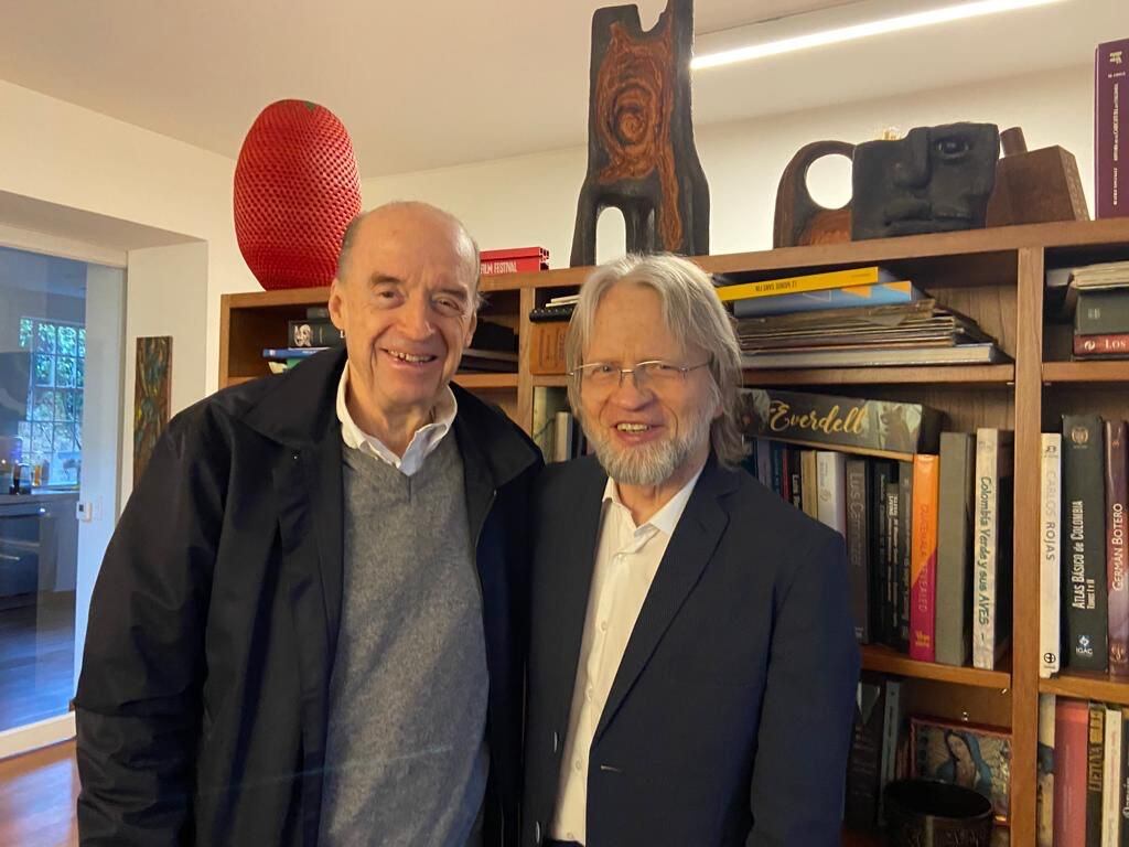 Álvaro Leyva y Antanas Mockus. Foto: Suministrada