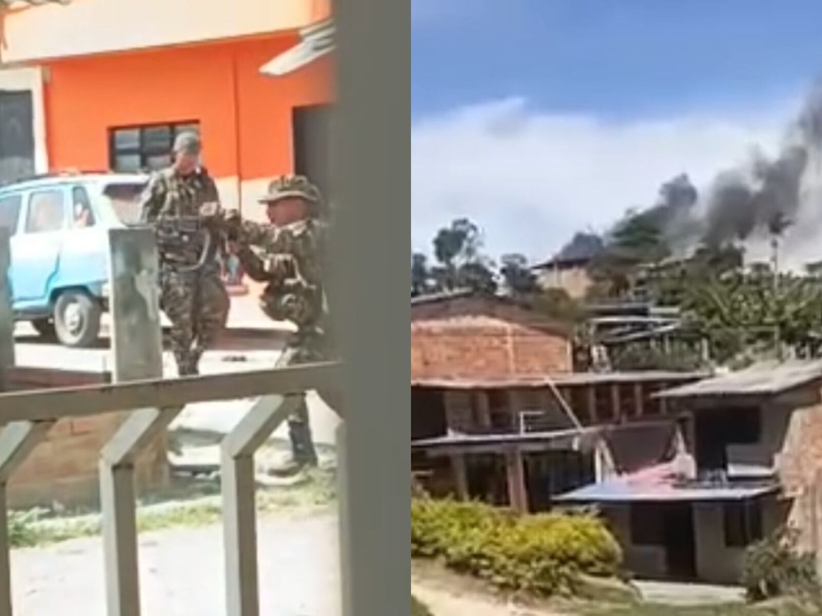 Con explosivos y Ráfagas de fusil la disidencias de las Farc causaron terror en el Cauca. Crédito: Suministrada.