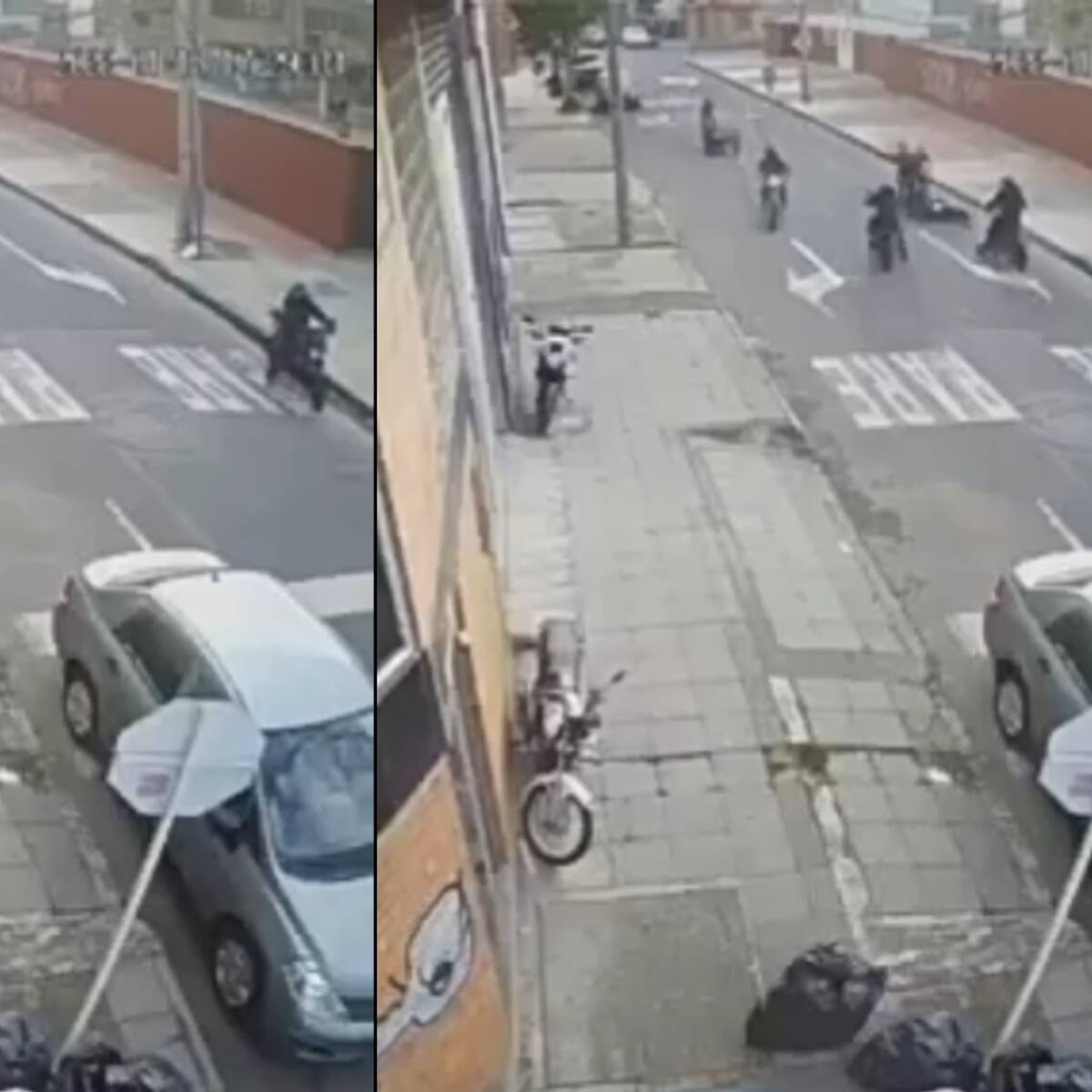 Video: Hombre evita que le roben su moto montándosele de ‘pato’ al ladrón