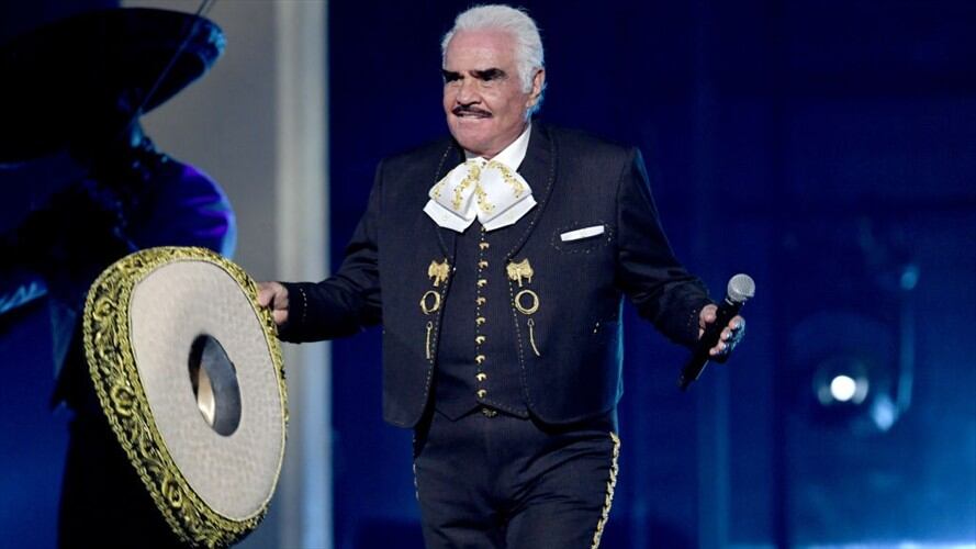Vicente Fernández durante un concierto en 2011. Foto: Getty Images/ Kevin Winter