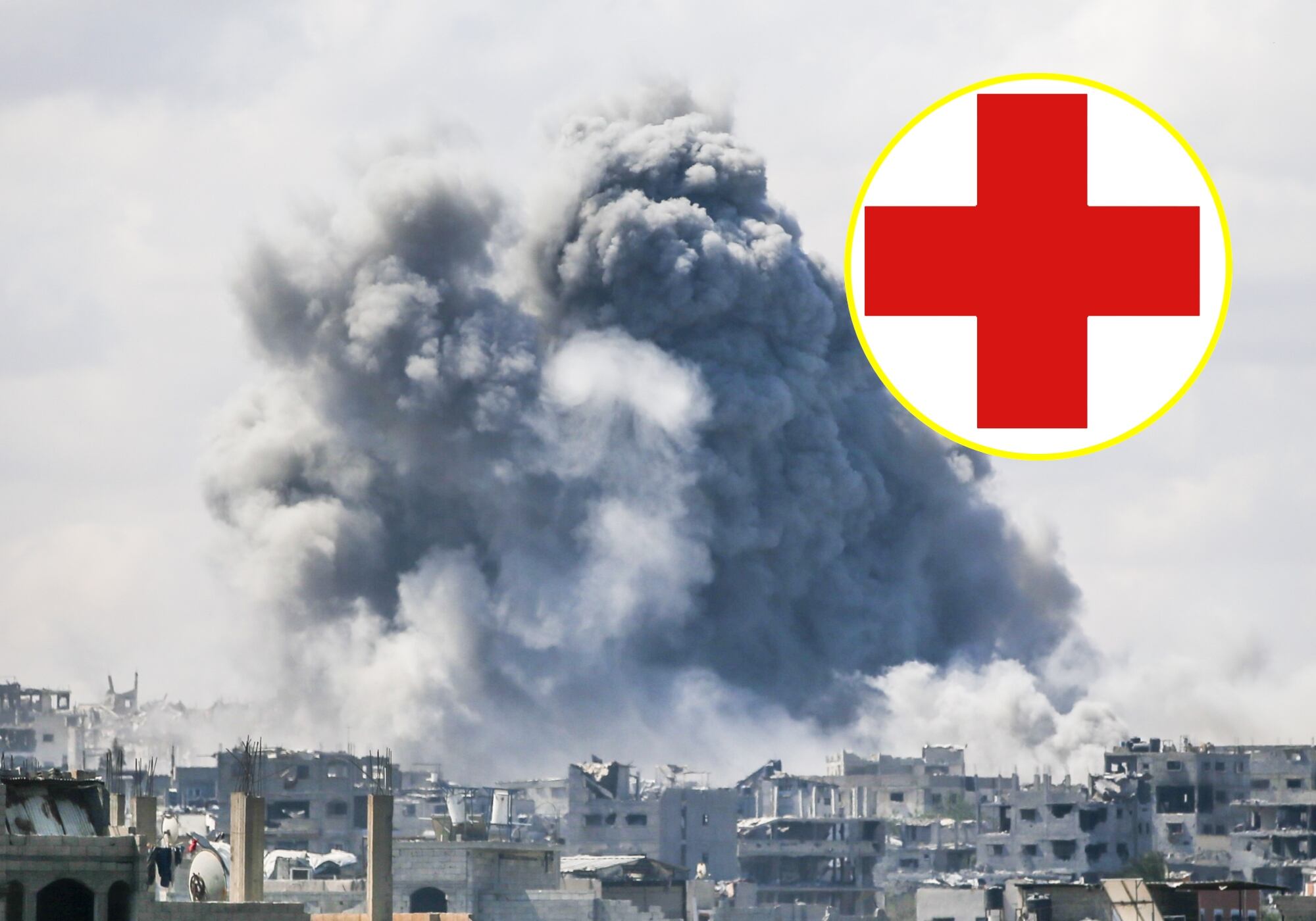 El Comité de la Cruz Roja pidió alto el fuego: “La humanidad se desgarra en Gaza”. Foto: Getty Images.