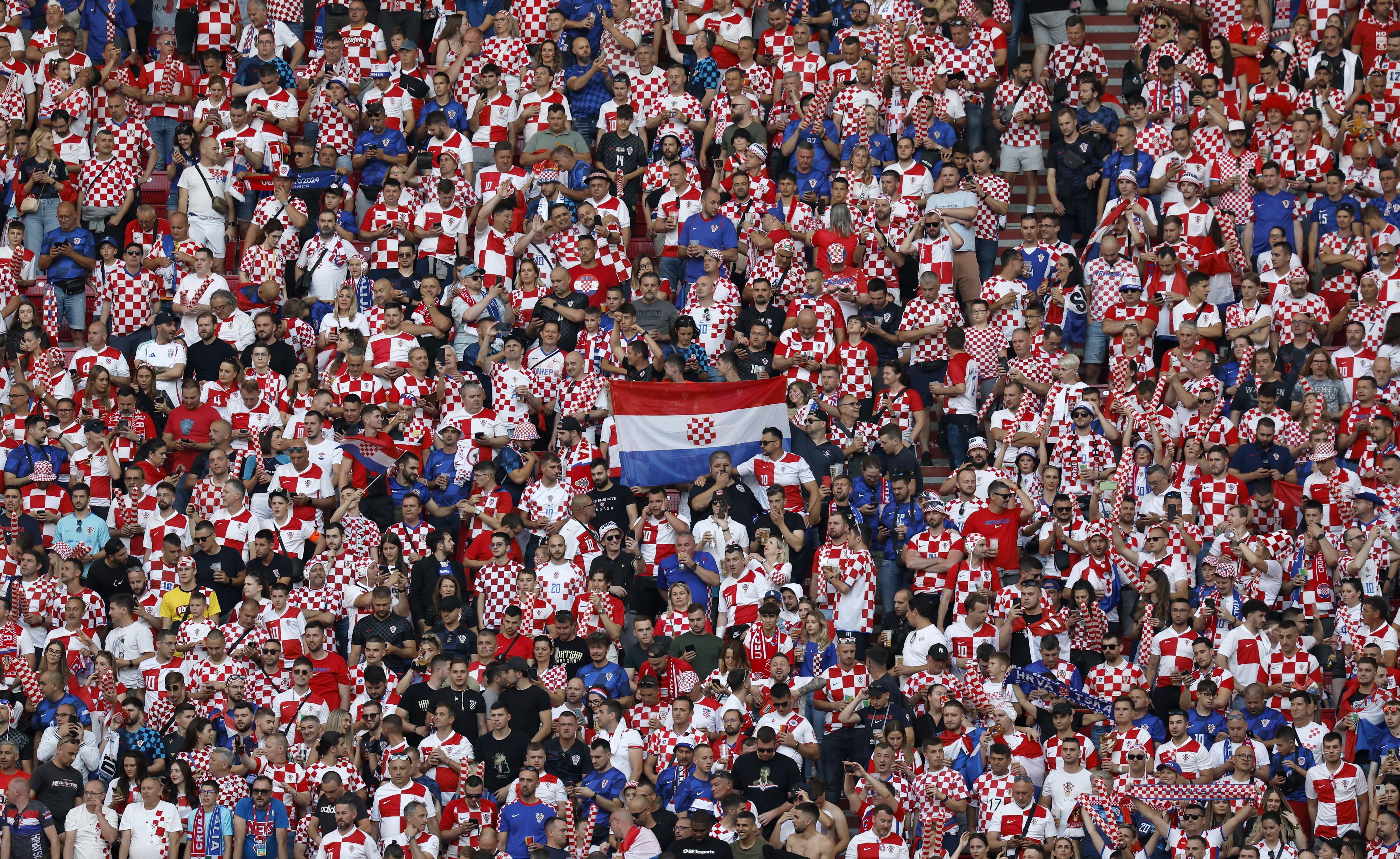Croacia vs. Italia. Foto: EFE/EPA/ROBERT GHEMENT