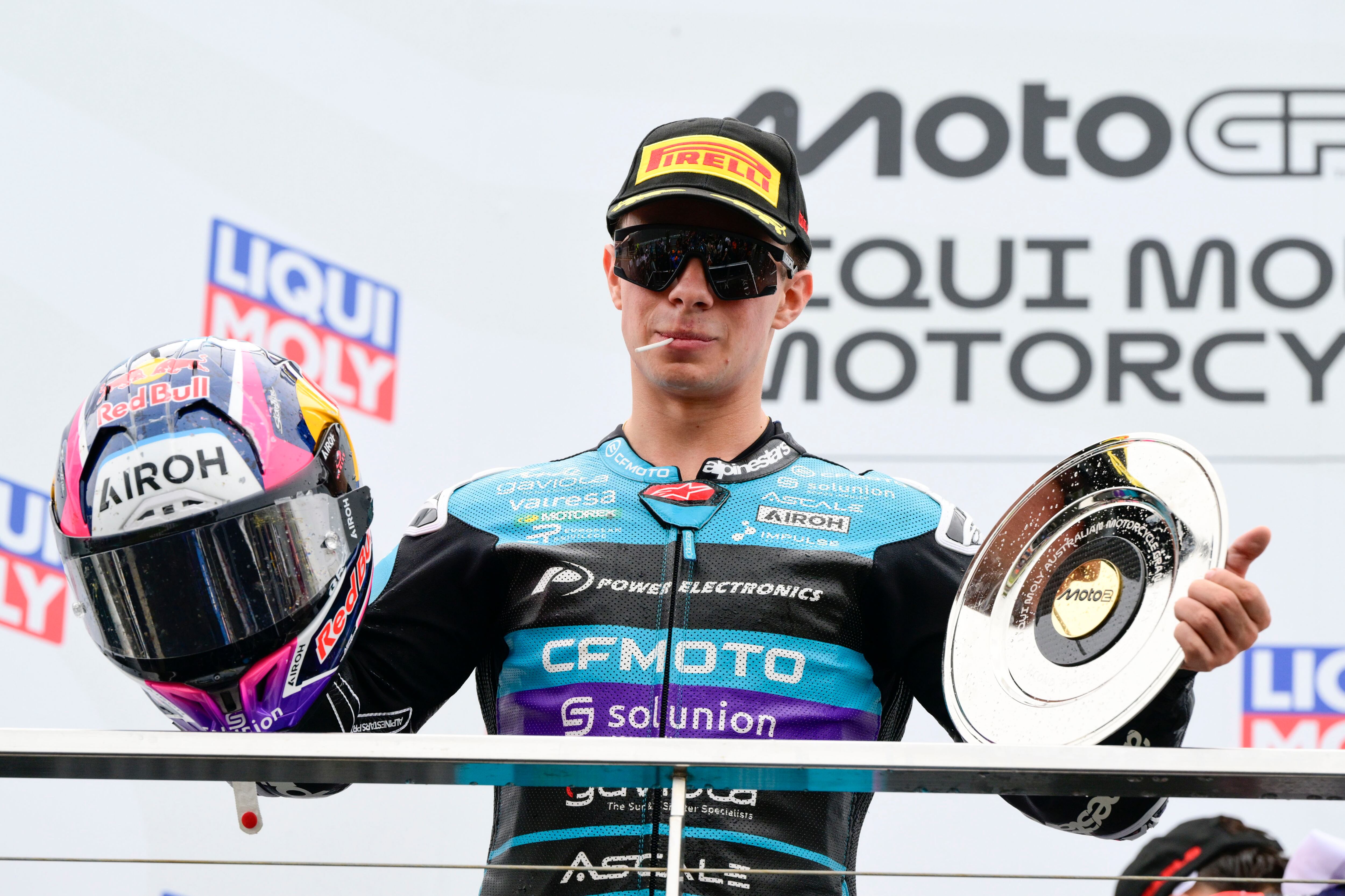 El colombiano David Alonso, durante el GP de Australia de Moto2 en Phillip Island, Australia. FOTO: Gold & Goose Photography/Getty Images