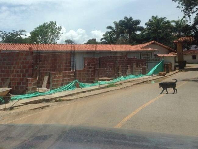 Suspenderán obra de Concejal en Barichara. Foto: Cortesía/ Ana Rojas.