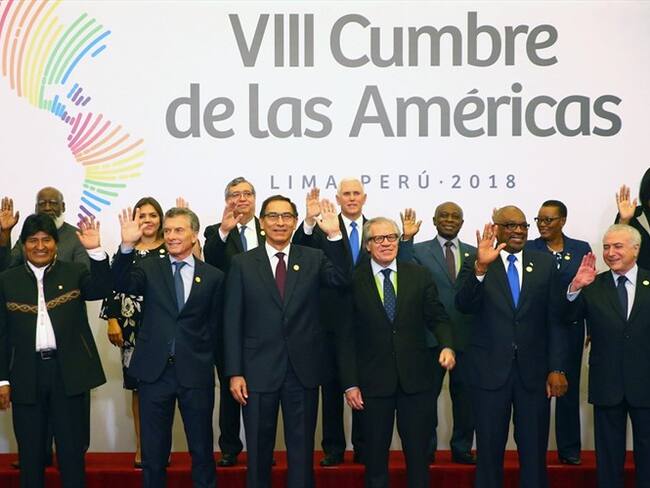 Jefes de estado y representantes que participan en la VIII Cumbre de las Américas . Foto: Agencia EFE